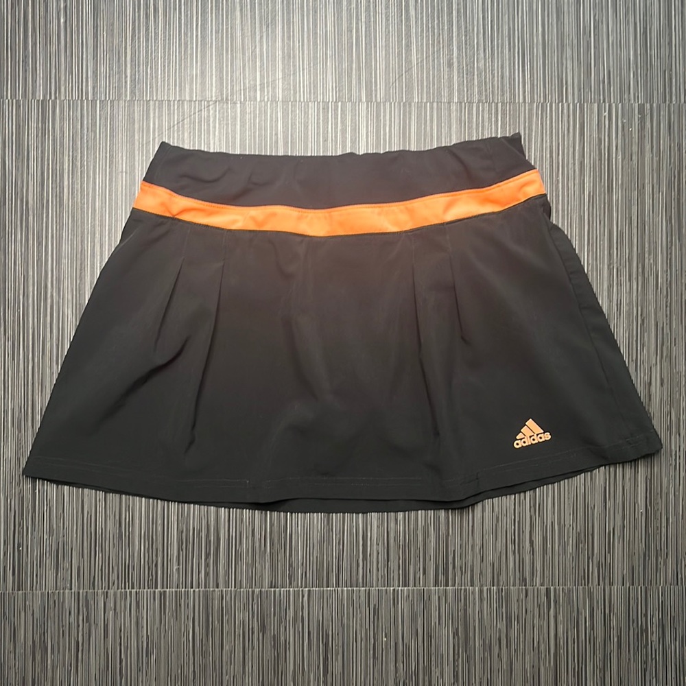 Adidas Climalite Skirt | Size M | Black/Orange